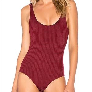 House of Harlow X REVOLVE Wren Maroon Bodysuit
